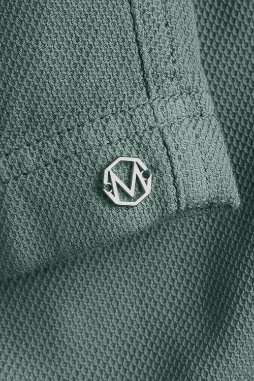 mid green organic cotton men's shorts with a zip pocket | MR MARVIS