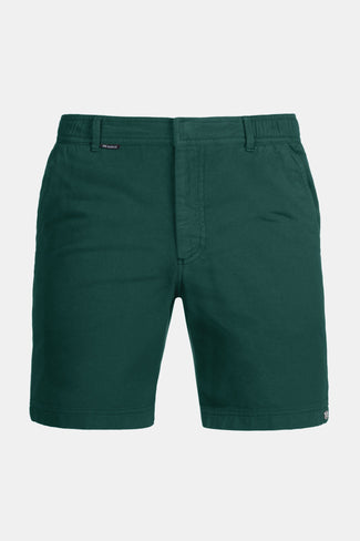 classic green organic cotton men's shorts with a zip pocket | MR MARVIS