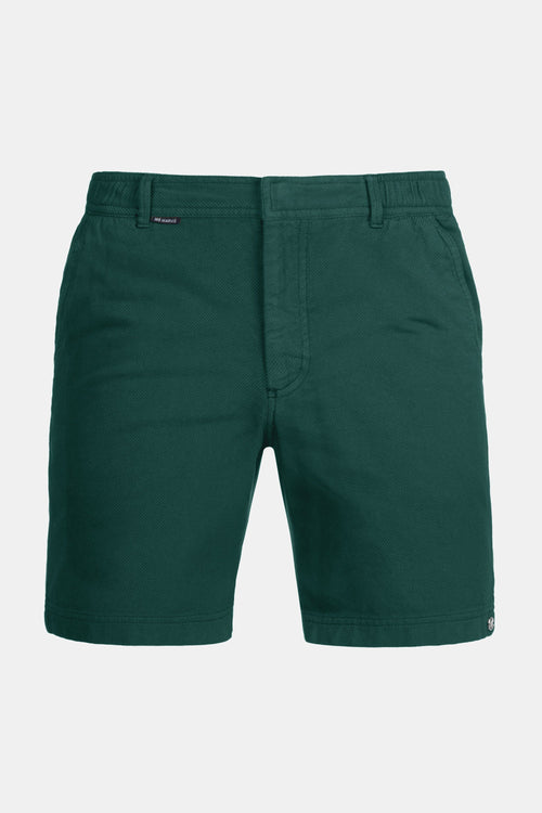 classic green organic cotton men's shorts with a zip pocket | MR MARVIS