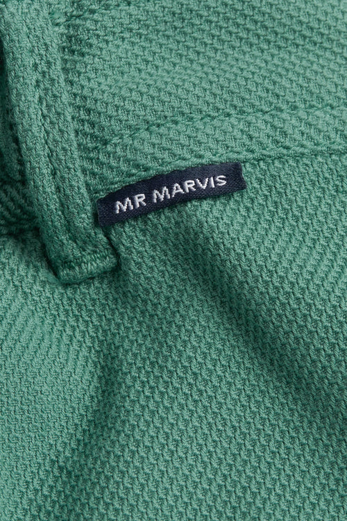 green organic cotton men's shorts with a zip pocket | MR MARVIS
