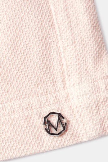light pink organic cotton men's shorts with a zip pocket | MR MARVIS