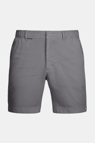 mid grey organic cotton men's shorts with a zip pocket | MR MARVIS
