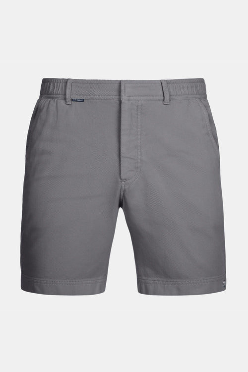 mid grey organic cotton men's shorts with a zip pocket | MR MARVIS