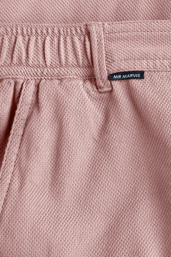 old lavender organic cotton men's shorts with a zip pocket | MR MARVIS