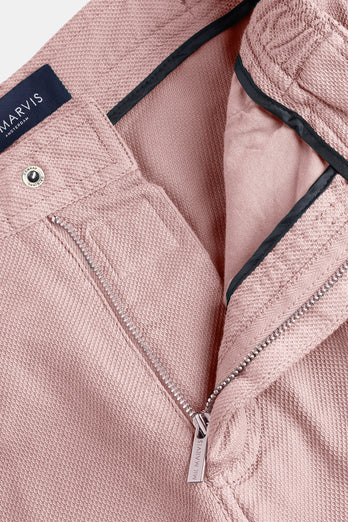 old lavender organic cotton men's shorts with a zip pocket | MR MARVIS