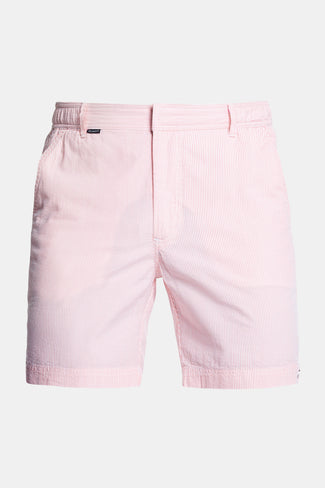 light pink and white striped lightweight men's shorts | MR MARVIS