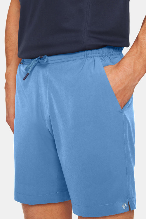 mid blue men's sports shorts | MR MARVIS
