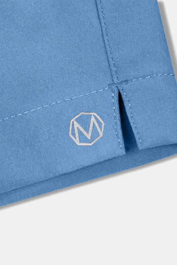 mid blue men's sports shorts | MR MARVIS