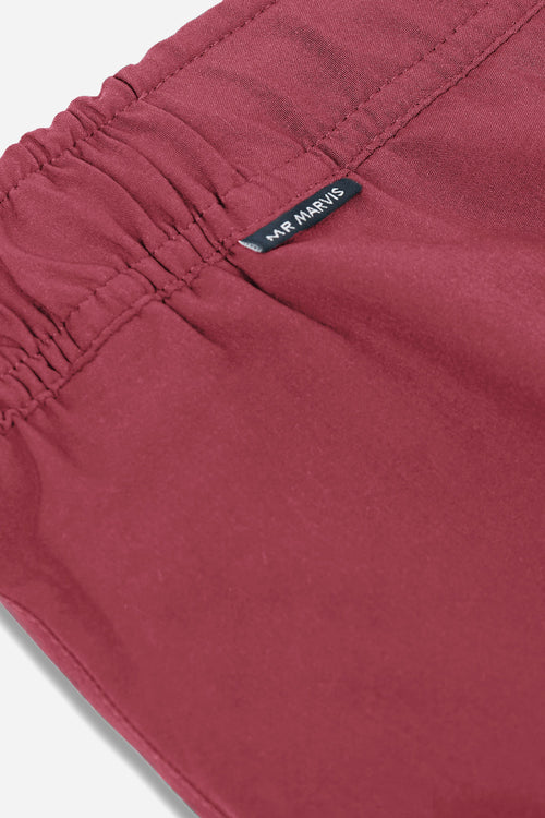 cherry red men's sports shorts | MR MARVIS