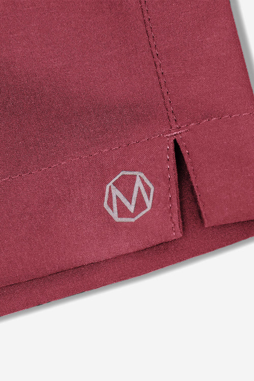cherry red men's sports shorts | MR MARVIS
