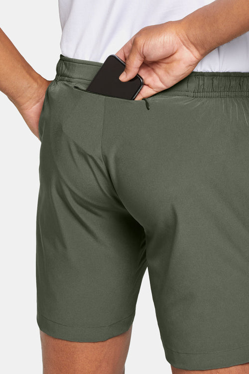 dark green men's sports shorts | MR MARVIS