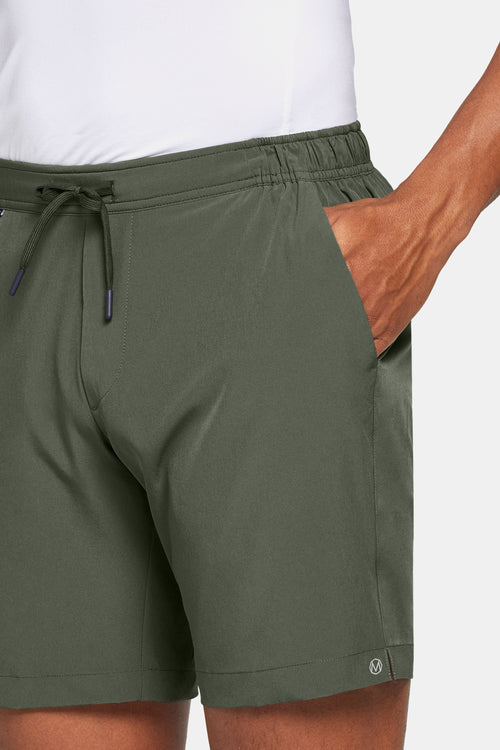dark green men's sports shorts | MR MARVIS
