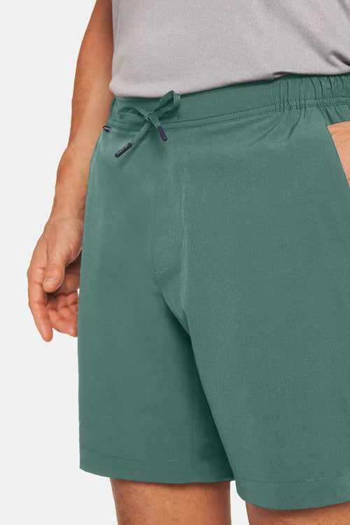 mid green men's sports shorts | MR MARVIS