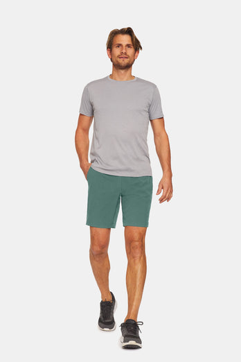 mid green men's sports shorts | MR MARVIS