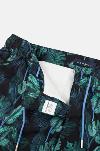 mysterious print men's swim shorts | MR MARVIS