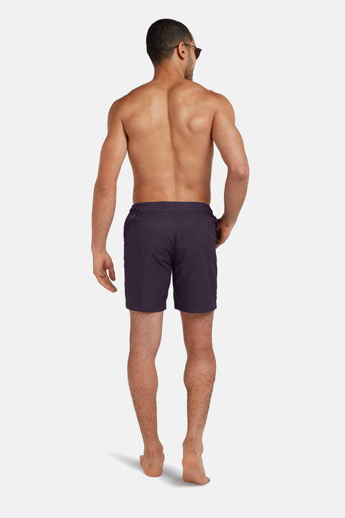 dark purple men's swim shorts | MR MARVIS