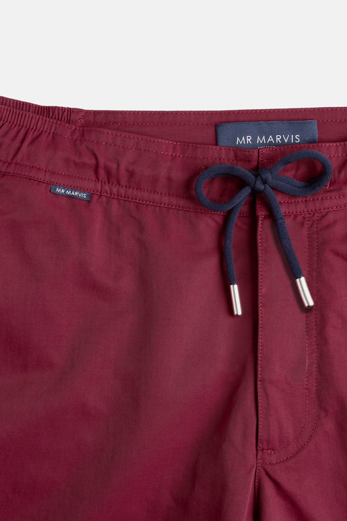 burgundy men's swim shorts | MR MARVIS