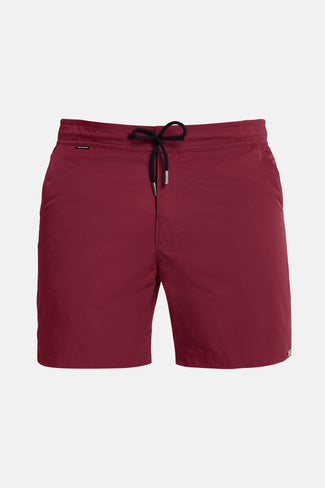 burgundy men's swim shorts | MR MARVIS