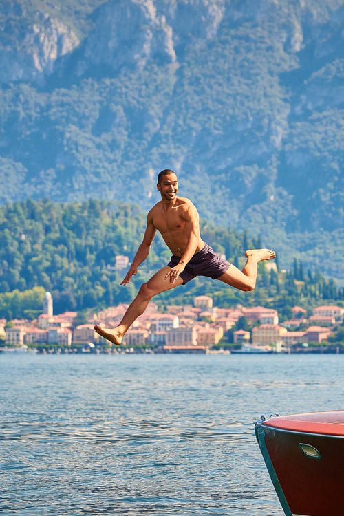 dark purple men's swim shorts | MR MARVIS