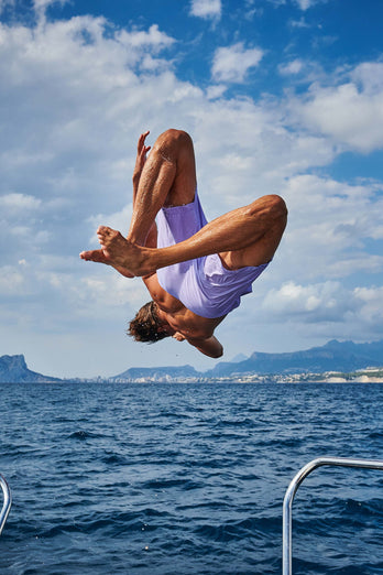 light purple men's swim shorts | MR MARVIS