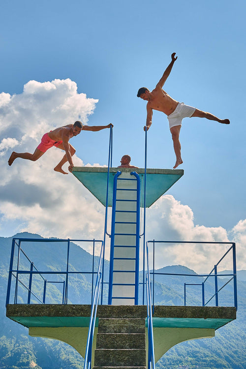 all white men's swim shorts | MR MARVIS