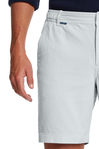 light grey organic cotton men's shorts with a zip pocket | MR MARVIS