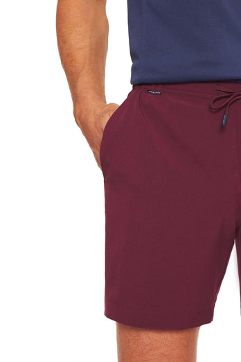 burgundy men's sports shorts | MR MARVIS