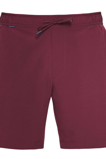 burgundy men's sports shorts | MR MARVIS